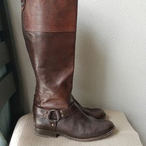 Frye Brown Leather Riding Boots